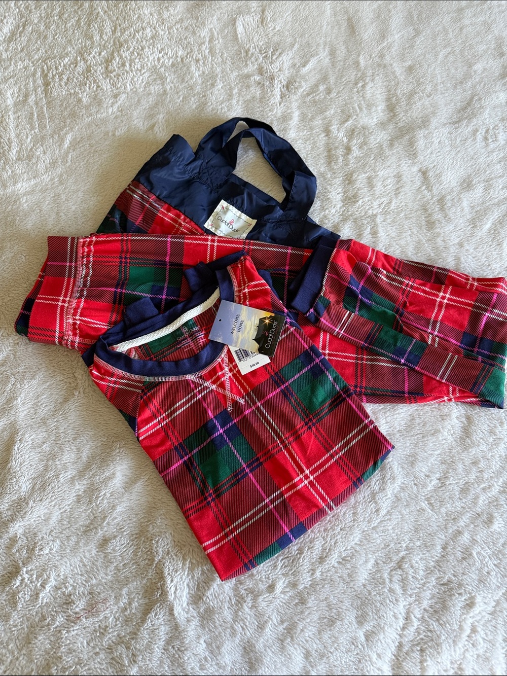 Women’s Red Plaid Pajama Set